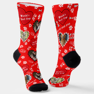 Personalised Dog Photo Socks Custom Dog Socks