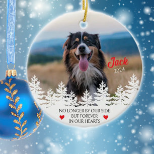 Personalised Dog´s Memorial Christmas  Ceramic Tree Decoration