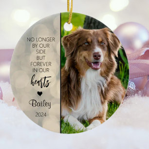 Personalised Dog´s Memorial Christmas Ceramic Tree Decoration