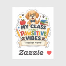 Personalised Dog Teacher Sticker | My Class Has Pa