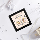 Personalised Dog-Themed Happy Birthday Gift Box<br><div class="desc">Celebrate a special birthday with this adorable personalised gift box featuring a cheerful dog-themed design! This charming box displays three party-ready pups wearing festive hats, surrounded by balloons and bunting in soft pastel colours. The message, “Happy Birthday [Name], ” makes this a one-of-a-kind keepsake tailored to your loved one. It’s...</div>