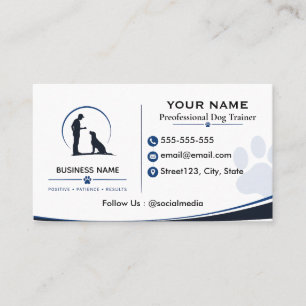 Personalised Dog Training Business Card