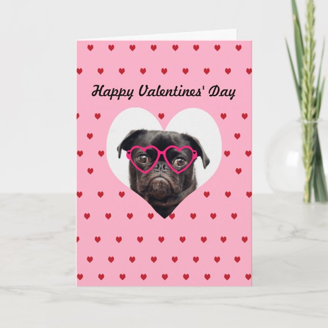 Personalised Dog Valentines Day Card (Front)