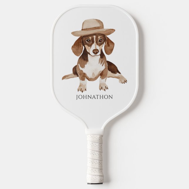 Personalised Dog Watercolor  Pickleball Paddle (Front)