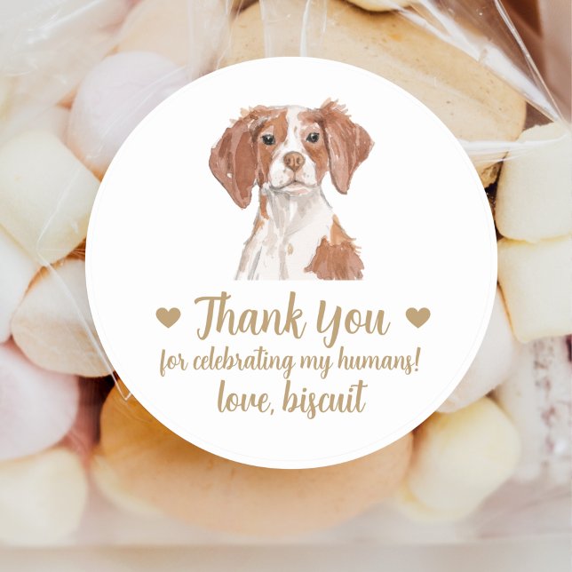 Personalised Dog Wedding Favour Stickers (Creator Uploaded)
