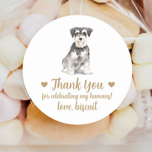 Personalised Dog Wedding Favour Stickers