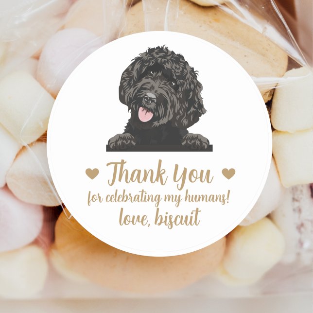 Personalised Dog Wedding Favour Stickers (Creator Uploaded)