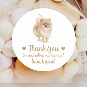 Personalised Dog Wedding Favour Stickers