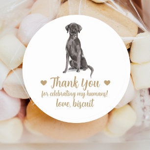 Personalised Dog Wedding Favour Stickers