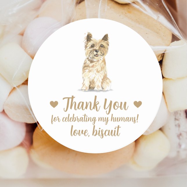 Personalised Dog Wedding Favour Stickers (Creator Uploaded)