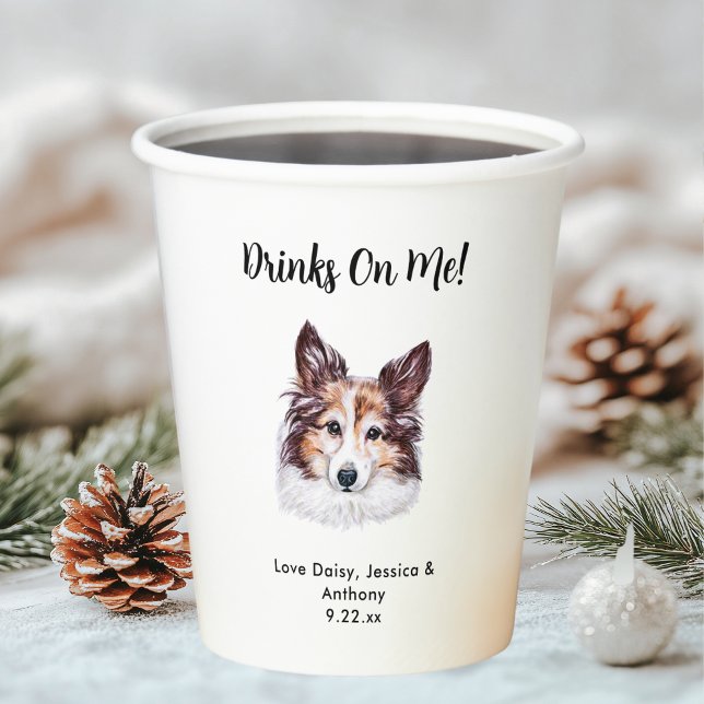 Personalised Dog Wedding Paper Cups (Creator Uploaded)