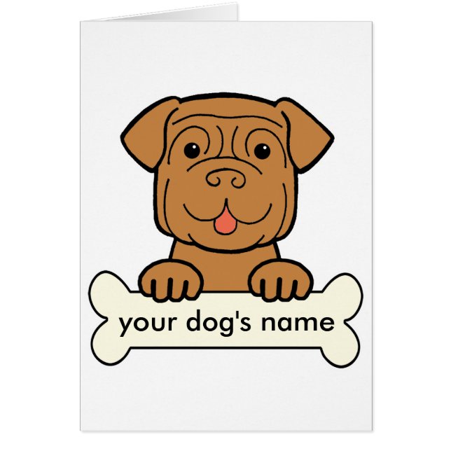 Personalised Dogue de Bordeaux (Front)
