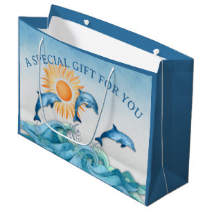 Personalised Dolphin Large Gift Bag