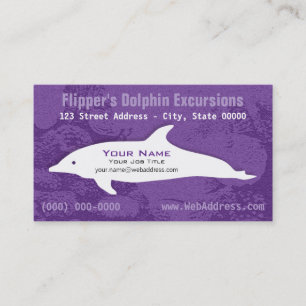 Personalised Dolphin Tour   Coastal Excursions Business Card