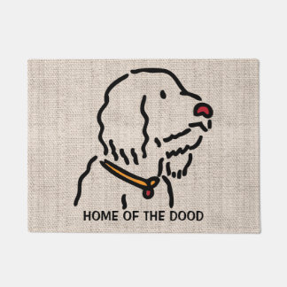 Personalised Doodle Dog Silhouette Doormat