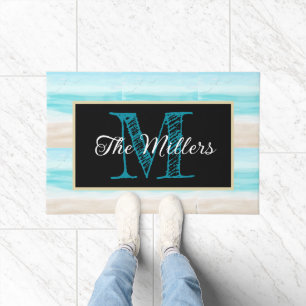 Personalised doormat beachy