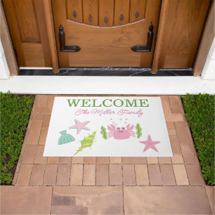 Personalised doormat beachy personalised