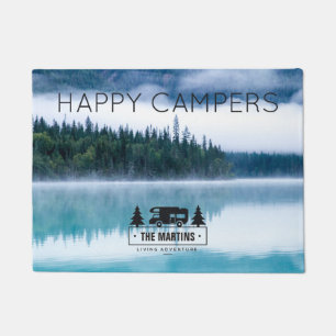 Personalised Doormat Nature   Happy Campers Lake