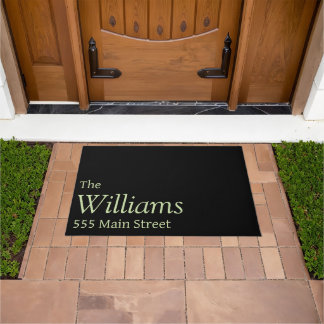 Personalised doormat personalised