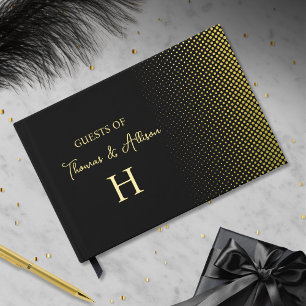 Personalised Dot Gradient Foil Guest book