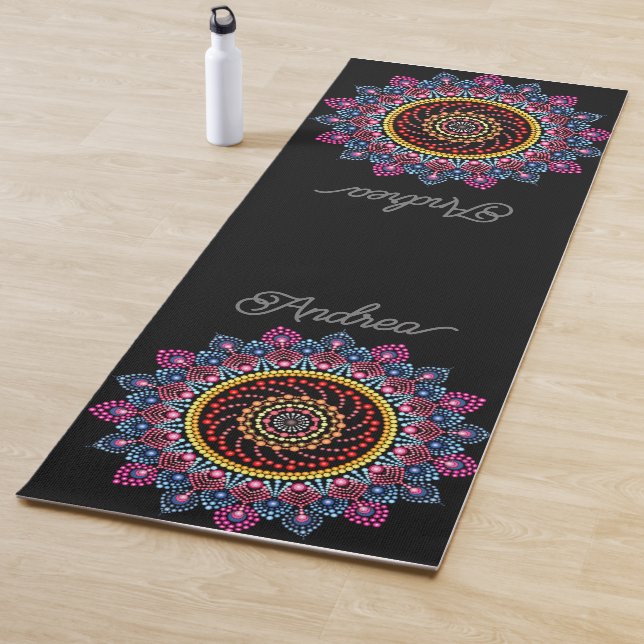 PERSONALISED DOT MANDALA  CREATIVE YOUR OWN CUTE YOGA MAT (In Situ)