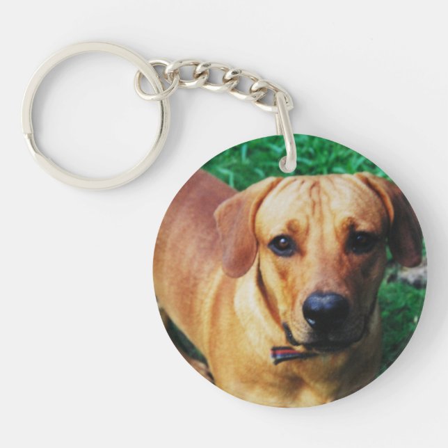 Personalised Double Sided Acrylic Photo Key Ring (Front)