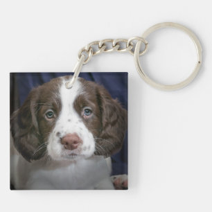 Personalised Double Sided Puppy Dog Pet Key chain