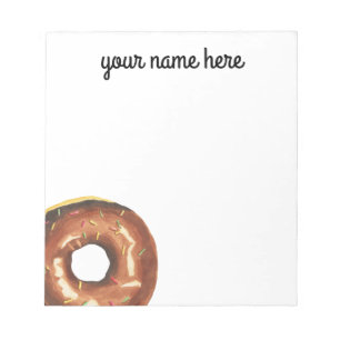 Personalised Doughnut Notepad
