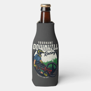 Personalised Downhill Racing Mountain Bike Trail Bottle Cooler