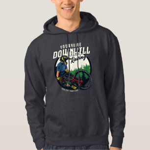 Personalised Downhill Racing Mountain Bike Trail Hoodie