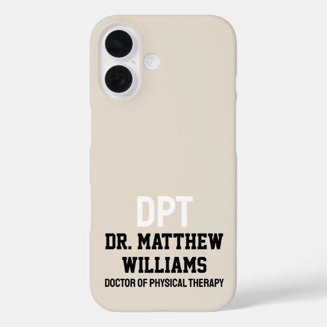 Personalised DPT Doctor of Physical Therapy Gift Case-Mate iPhone Case (Back)