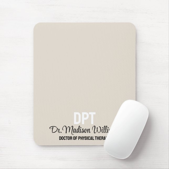 Personalised DPT Doctor of Physical Therapy Gift Mouse Pad (With Mouse)