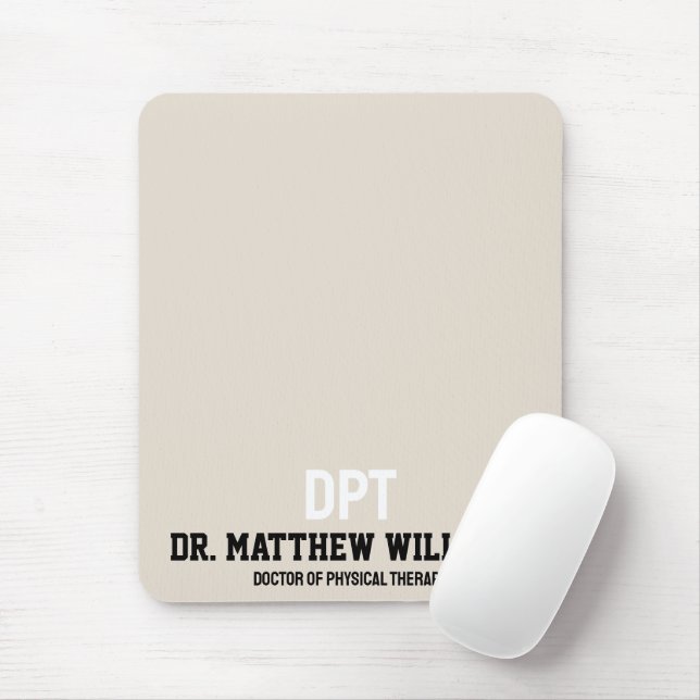 Personalised DPT Doctor of Physical Therapy Gift Mouse Pad (With Mouse)