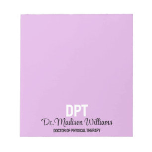 Personalised DPT Doctor of Physical Therapy Gift Notepad
