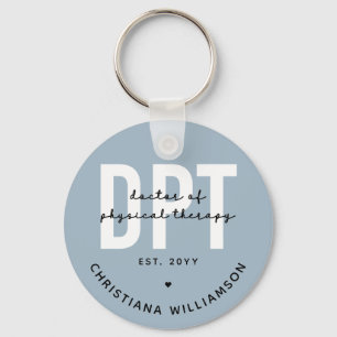 Personalised DPT Doctor of Physical Therapy Key Ring