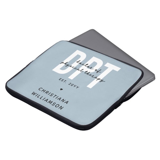 Personalised DPT Doctor of Physical Therapy Laptop Sleeve (Front Top)