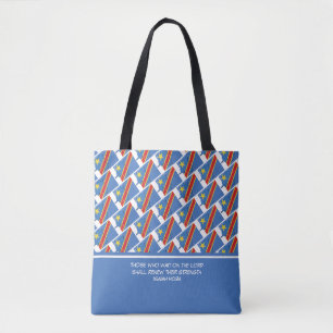 Personalised DR CONGO FLAG Custom Scripture Tote Bag