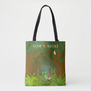 Personalised Dragon and Friend Tote Bag