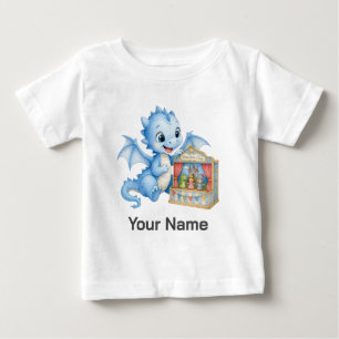 Personalised Dragon Puppet Theatre Toddler Baby T-Shirt