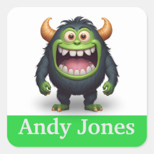 Personalised dragon stickers colourful