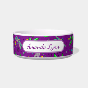 Personalised Dragonflies and Dandelions Bowl