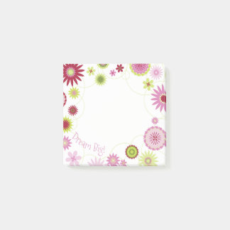 Personalised Dream Big Pink Post-it Notes