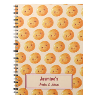 Personalised Dreams Come True Lucky Orange Pattern Notebook