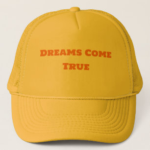 Personalised Dreams Come True Yellow Stylish Cool Trucker Hat