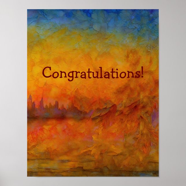 Personalised "Dreamscape Awakening – Abstract Art  Poster (Front)