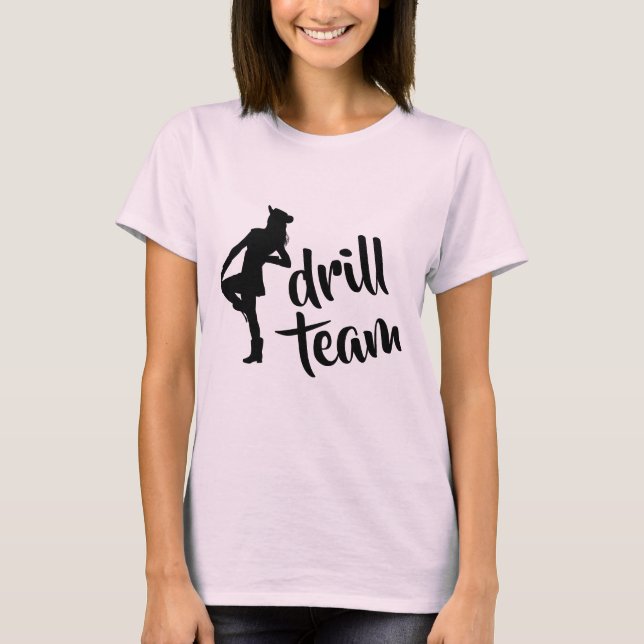 Personalised Drill Team Girl T-Shirt (Front)