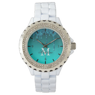 Personalised Dripping Glitter Watch