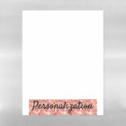 Personalised Dry Erase Board - Peachy Pink Dahlia