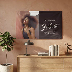  Personalised Dual-Sided Photo Graduation Party Banner