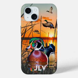 Personalised Duck Hunting iPhone 15 Case